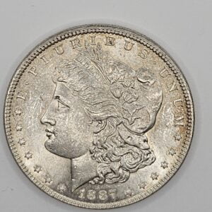 Morgan dollar 1887 USA avers