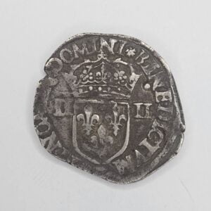 Revers 1/4 d'écu 1589 - Henri III