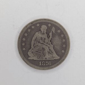 Avers Quarter dollar 1876 San francisco
