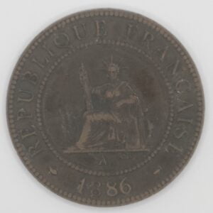 Avers 1 centime 1886 Indochine