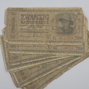 Revers billets 20 karbovantsiv 1942
