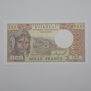 Recto 1000 francs djibouti 1991-2005