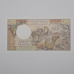 Verso 1000 francs djibouti 1991-2005