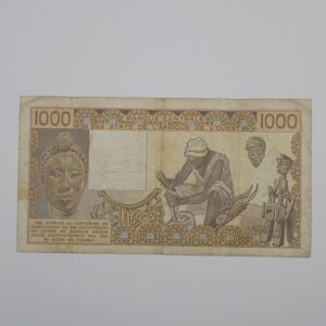 Verso 1000 francs 1985 Sénégal