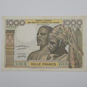 Recto 1000 francs 1959-1981 Sénégal