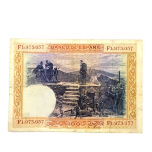 Verso 100 pesetas 1925