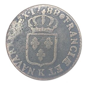 Revers un sol 1788 K Bordeaux Louis XVI