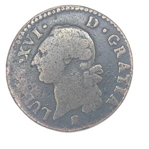 Avers un sol 1788 K Bordeaux Louis XVI