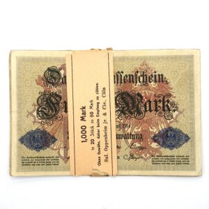 Recto lot de 20 billets 50 mark 1914