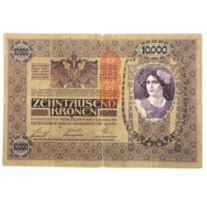 Recto 10000 tausend kronen 1919