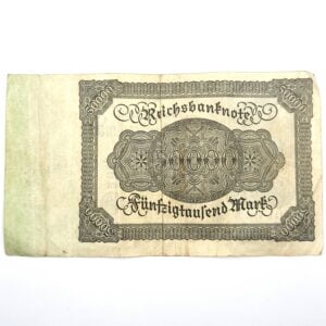 Verso 50000 mark 1922 Allemagne