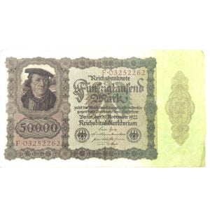 Recto 50000 mark 1922 Allemagne