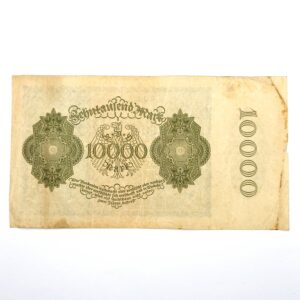 Verso 10000 mark 1922 Allemagne