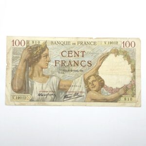 Recto 100 francs sully TB