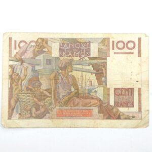 Verso 100 francs paysan TB