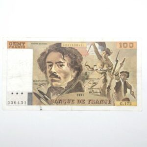 Recto 100 francs delacroix TB