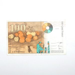 Verso 100 francs cézanne TTB