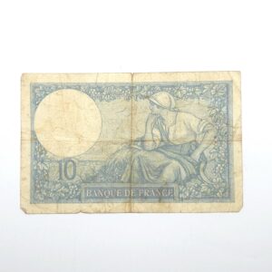 Verso 10 francs minerve TB