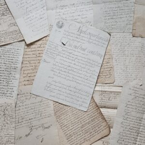 Papiers anciens manuscrits
