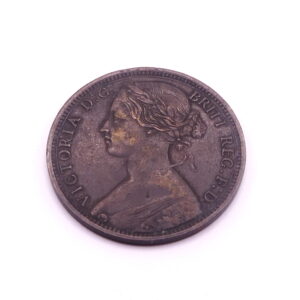 Avers one penny 1863 Victoria Royaume Uni