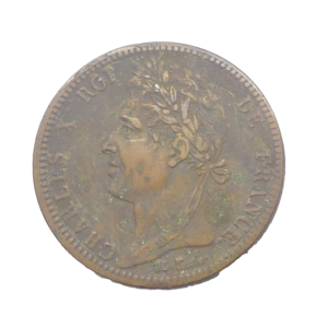 Avers 10 centimes 1828 Paris Colonies françaises Charles X