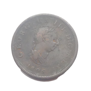 Avers Halfpenny 1806 George III United kingdom