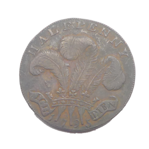 Revers Halfpenny 1795 George prince de galles United kingdom