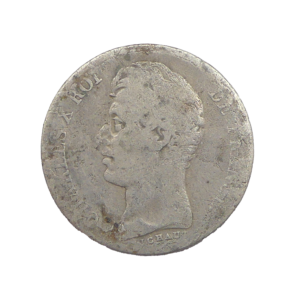 Avers 1 franc 1827 A Paris Charles X France