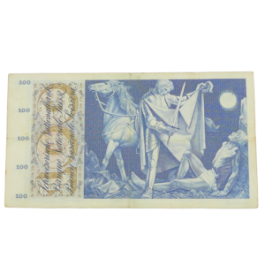 Verso 100 francs Suisse 1956