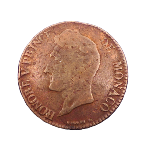 Avers 5 centimes 1837 Monaco