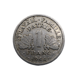 Revers 1 franc 1944 Castelsarrasin petit C