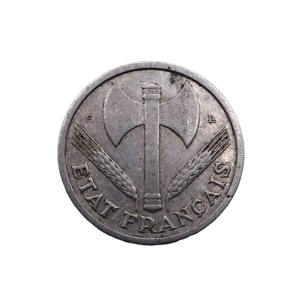 Avers 1 franc 1944 Castelsarrasin petit C