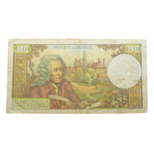 Verso 10 francs Voltaire 1963 - 1973