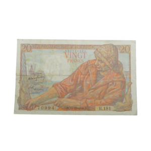 Recto 20 francs Pêcheur 1942 -1950