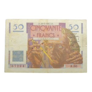 Recto 50 francs Le Verrier 1946 - 1951