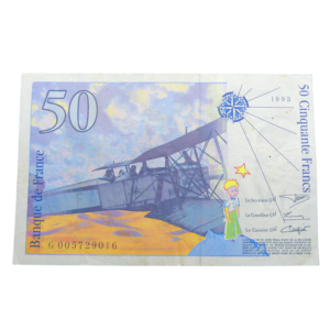 Verso 50 francs Saint Exupéry 1992 - 1993