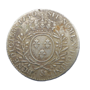 Revers Demi écu 1730 & Aix en provence Louis XV France