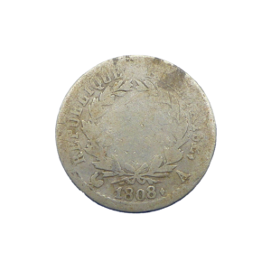 Revers demi franc 1808 A Paris Napoléon Ier France