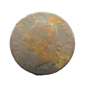 Avers demi sol 1788 Marseille Louis XVI France