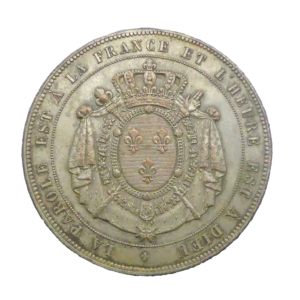 Revers médaille bronze argenté 1872 Henri V comte de chambord