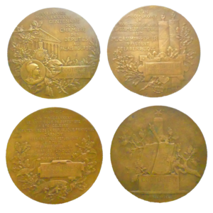 Revers lot 4 médailles 1898 député Couturier