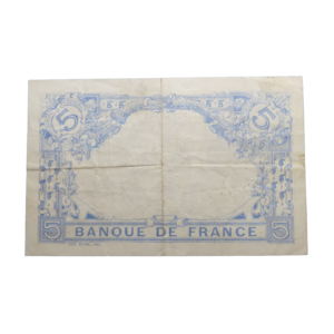 Verso 5 francs bleu 1913