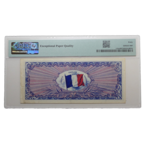 Verso 500 Francs 1944 Type drapeau PMG 40