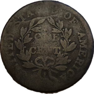 Avers large cent 1802 usa