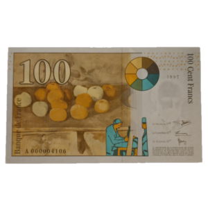 Verso 100 Francs Cézanne 1997 SPL A000004106