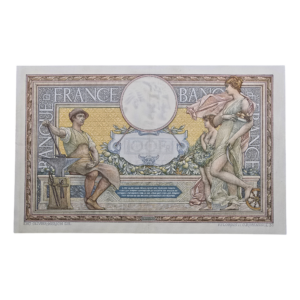 Verso 100 francs merson 12-08-1908