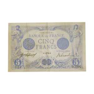 Recto 5 billet francs 01-06-1915 P- 60