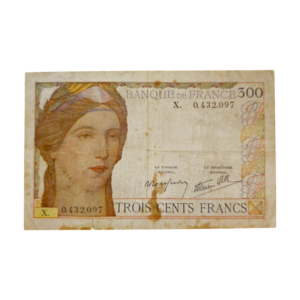 Recto billet 300 Francs Serveau 1939 P-87