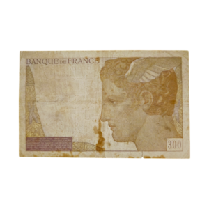 Verso billet 300 Francs Serveau 1939 P-87