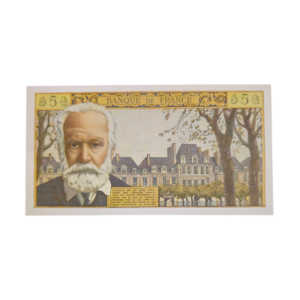 Verso billet 5 francs Victor Hugo 01-06-1961 P-141